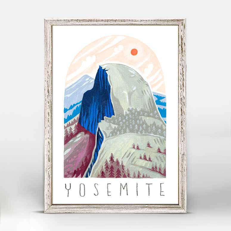 Yosemite Half Dome National Park Mini Canvas
